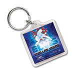 KB-AS112 1 1/2" Square Acrylic Key Tag  With Full Color Imprint